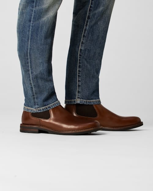 on model image of Stretch Selvedge Denim - HB Slim