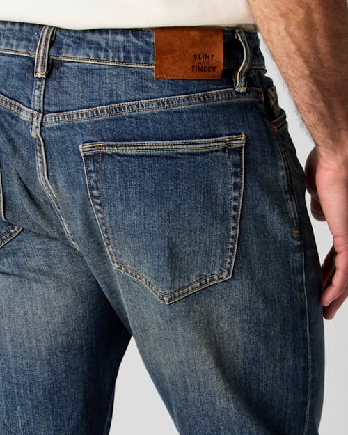 on model image of Stretch Selvedge Denim - HB Slim