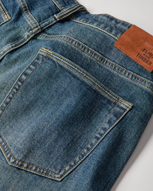 laydown detail image of Stretch Selvedge Denim - HB Slim