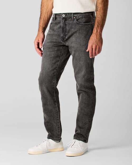 on model image of Stretch Selvedge Denim - HB Slim
