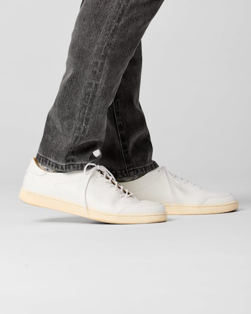on model image of Stretch Selvedge Denim - HB Slim