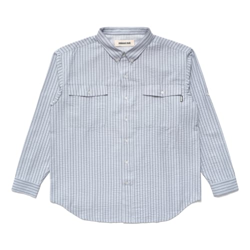 laydown image of Seersucker Fishing Shirt