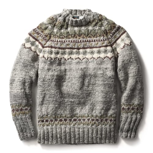 laydown image of Fair Isle Pullover