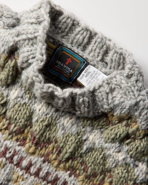 laydown detail image of Fair Isle Pullover
