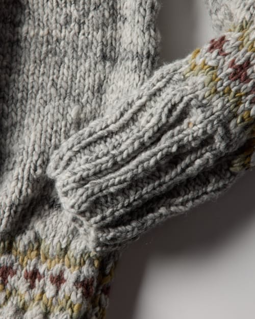 laydown detail image of Fair Isle Pullover