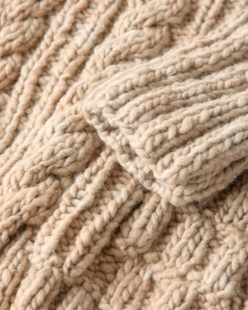 laydown detail image of Fisherman Turtleneck Pullover