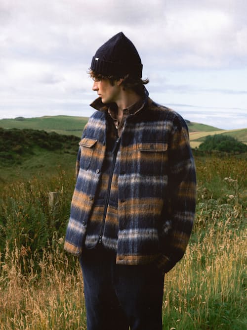 lifestyle image of Haston Brushed Wool Jacket