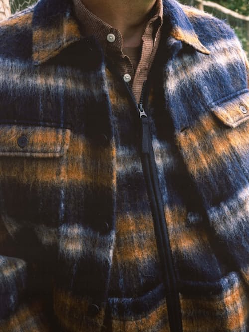 lifestyle image of Haston Brushed Wool Jacket