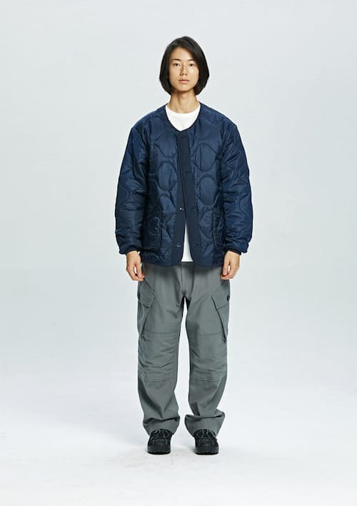 on model image of M65 Field Liner Jacket