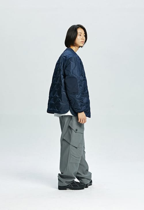 on model image of M65 Field Liner Jacket