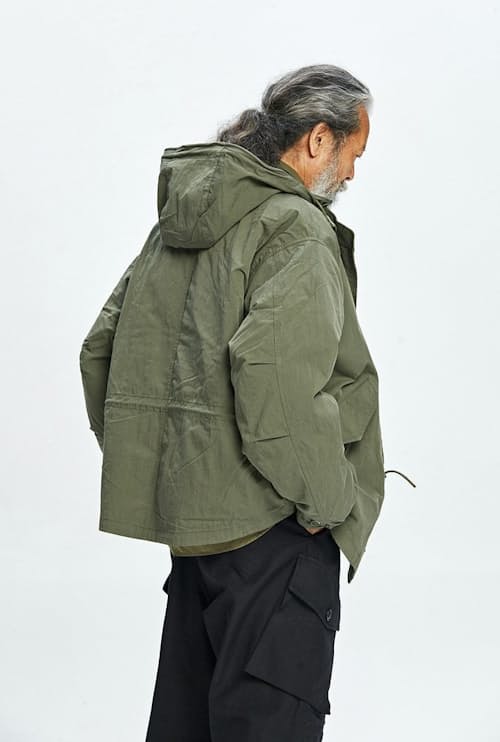 on model image of Oscar Fishtail Jacket
