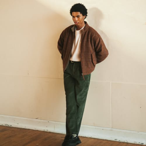 lifestyle image of Wool Harrington Jacket