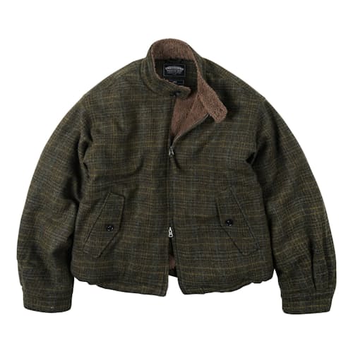 laydown image of Wool Harrington Jacket