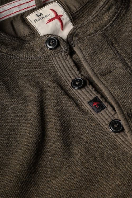 laydown detail image of French Rib Henley