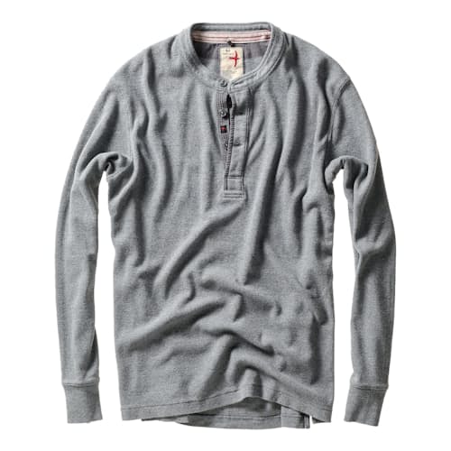 laydown image of French Rib Henley