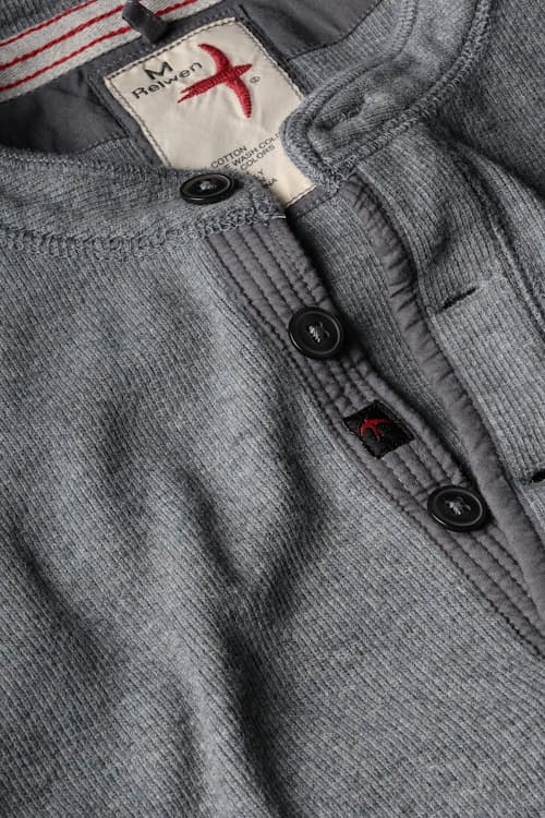 laydown detail image of French Rib Henley