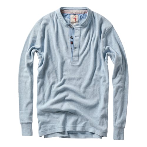 laydown image of French Rib Henley