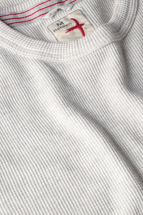 laydown detail image of Bi-Waffle Thermal Crew Sweatshirt