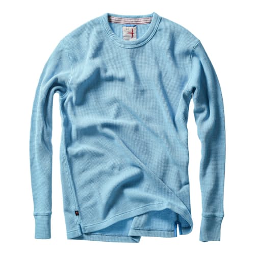 laydown image of Bi-Waffle Thermal Crew Sweatshirt