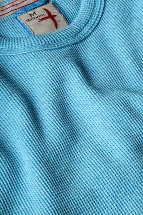 laydown detail image of Bi-Waffle Thermal Crew Sweatshirt