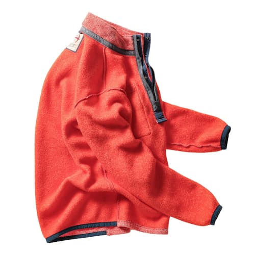 laydown image of Terry Snap-Zip Mock