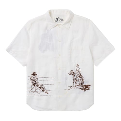laydown image of Remember Me Camp Shirt