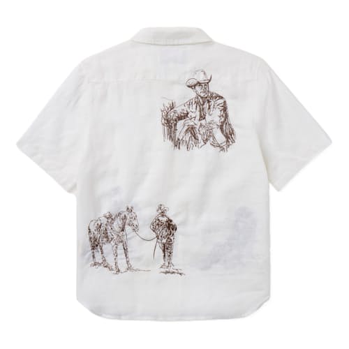 laydown image of Remember Me Camp Shirt