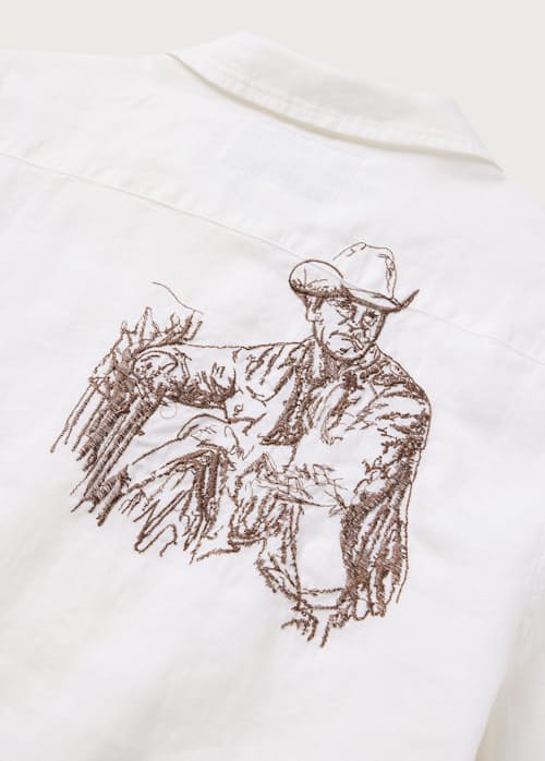 lifestyle image of Remember Me Camp Shirt