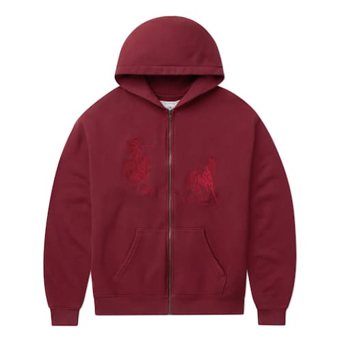 laydown image of Into the Distance Zip Up Hoodie