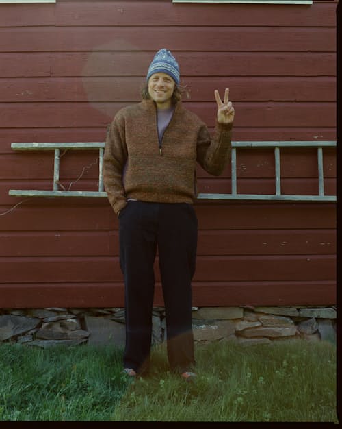 lifestyle image of Stowe Mosaic Beanie