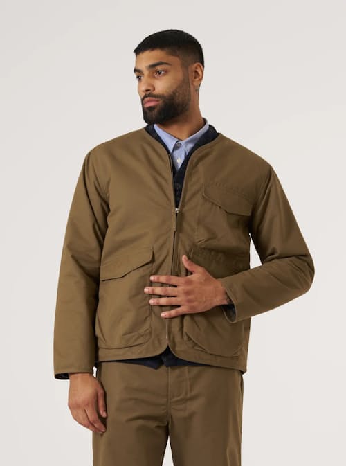 on model image of Parachute Liner Jacket