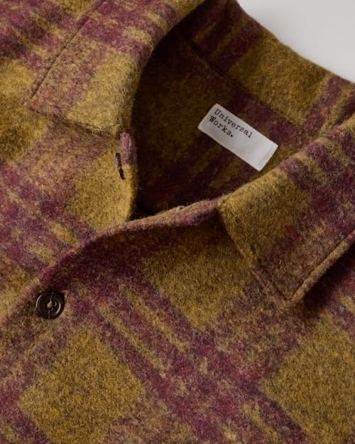 laydown detail image of Fatigue Brushed Wool Shirt