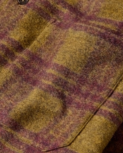 laydown detail image of Fatigue Brushed Wool Shirt