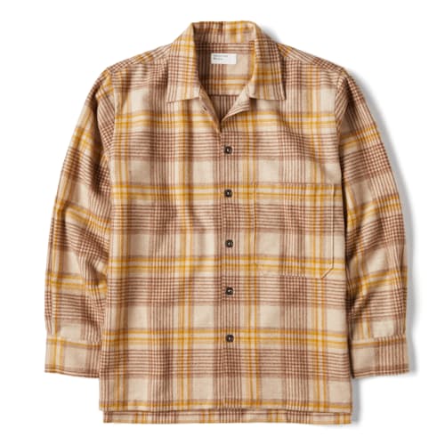 laydown image of Fatigue Brushed Wool Shirt