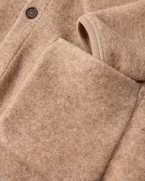 laydown detail image of Wool Fleece Cardigan
