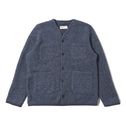 laydown image of Wool Fleece Cardigan