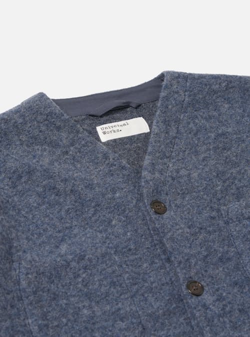 laydown detail image of Wool Fleece Cardigan