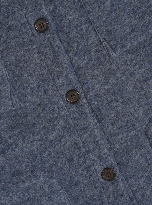 laydown detail image of Wool Fleece Cardigan