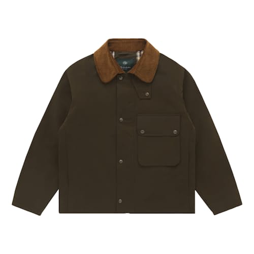 laydown image of Bay Waxed Cotton & Nylon Jacket