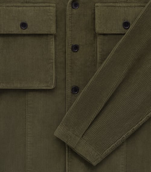 laydown detail image of Mercer Corduroy Overshirt