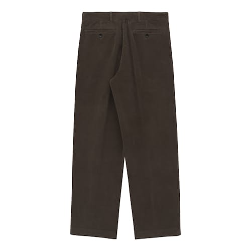 laydown image of Canal Pleated Corduroy Cotton Pant