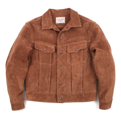 laydown image of High Low Leather Jacket