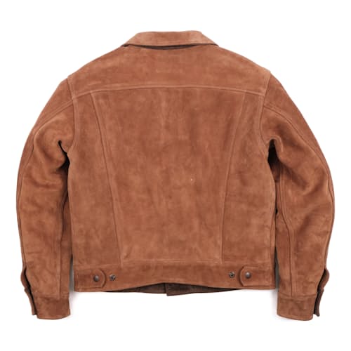 laydown image of High Low Leather Jacket