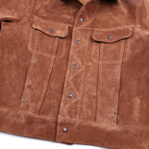 laydown detail image of High Low Leather Jacket