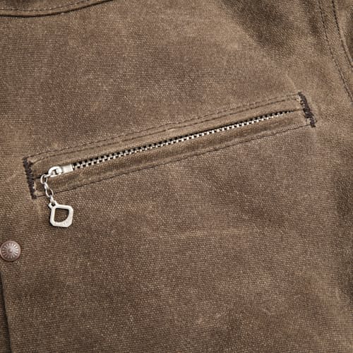 laydown detail image of RJ-2 Waxed Canvas Jacket