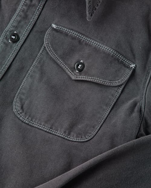 laydown detail image of Japanese Twill Utility Shirt