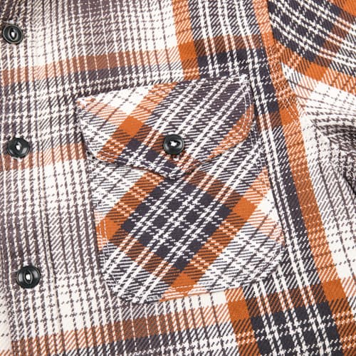 laydown detail image of Wells Japanese Woven Plaid Shirt