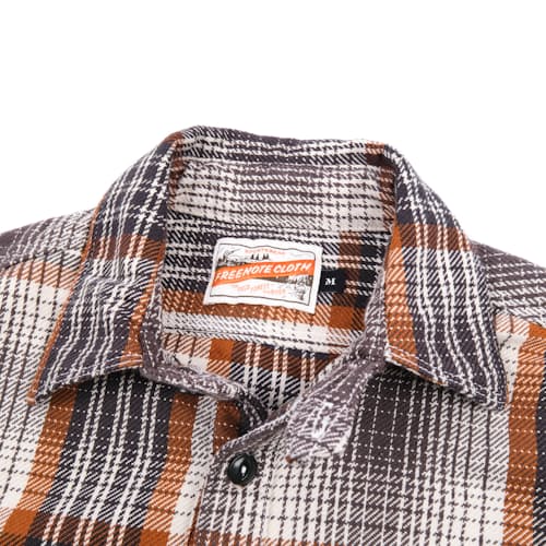 laydown detail image of Wells Japanese Woven Plaid Shirt