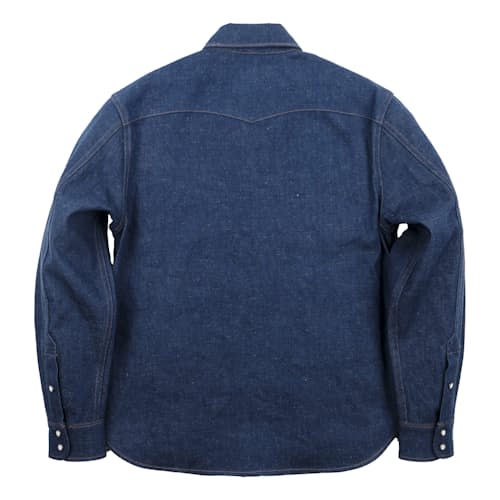 laydown image of Sinclair 10 oz. Japanese Denim Shirt