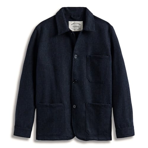 laydown image of Labura Wool Herringbone Jacket